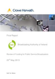 Final Report  Broadcasting Authority of Ireland Review of Funding for Public Service Broadcasters