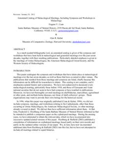 Molluscs / Journal of Molluscan Studies / Alan Solem / Winston Ponder / Malacologia / John Read le Brockton Tomlin / Dwight Willard Taylor / Biology / Zoology / Malacology