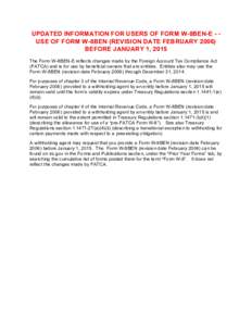 International taxation / 111th United States Congress / Foreign Account Tax Compliance Act / Financial regulation / IRS tax forms / Income tax in the United States / National Federation of Federal Employees / Money laundering / Income statement / Finance