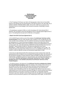 Meeting Report 4th meeting of UN-Oceans New York, NY, USA 9 June[removed]The 4th meeting of UN-Oceans was held at UN Headquarters in New York on 9 June 2006.