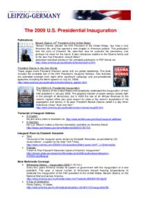 United States presidential inaugurations / Presidency of Barack Obama / Barack Obama / Joe Biden / United States / Human migration / Inauguration of Barack Obama