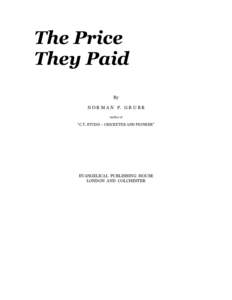 Microsoft Word - The Price They Paid - Norman Grubb - Final.doc