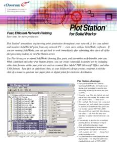 Fast, Efficient Network Plotting Save time, be more productive. Plot Station  ®