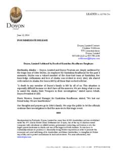 Alaska / Western United States / United States / Political geography / Alaska Native regional corporations / Doyon /  Limited / Doyon