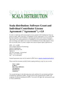 Scala distribution license