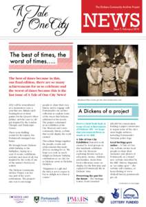 The Dickens Community Archive Project  News Issue 7, FebruaryThe best of times, the