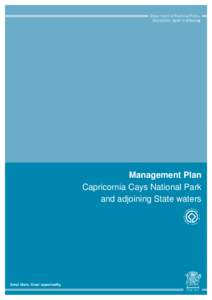 Management Plan - Capricornia Cays National Park and adjoining State waters