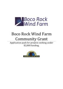 Boco Rock Wind Farm Community Grant