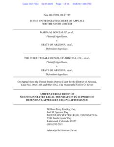 Microsoft Word - Inter-Tribal and Gonzalez Merits Amicus.Final.doc