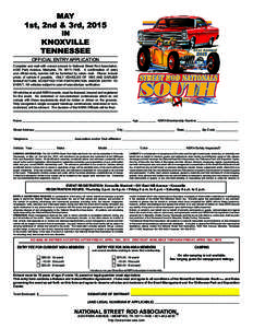 Southern United States / National Street Rod Association / Street Rod Nationals / Knoxville /  Tennessee / Chilhowee Park / Tennessee / Geography of the United States / State of Franklin