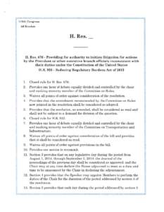 United States Constitution / War Powers Resolution / Standing Rules of the United States Senate /  Rule XIV / Oklahoma Legislature / Standing Rules of the United States Senate / Government / Article One of the United States Constitution