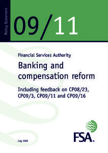 Policy Statement[removed]Financial Services Authority  Banking and