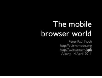 Mobile browser / Android software / Windows Mobile software / WebKit / Obigo Browser / MicroB / Ovi / NetFront / Safari / Software / Computing / Web browsers