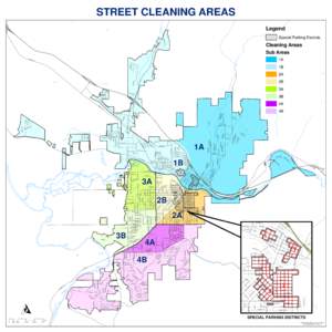 STREET CLEANING AREAS HIGHWAY 93 N Legend  GR