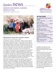 Garden  news Queens Botanical Garden newsletter