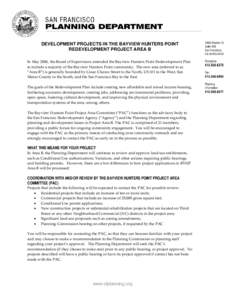 Urban studies and planning / Transportation in the United States / Neighborhoods in San Francisco /  California / African-American culture / Bayview-Hunters Point /  San Francisco / Redevelopment / San Francisco / Public housing / Zoning / Geography of California / California / Urban decay