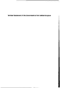 Written Statement of the Government of the United Kingdom  LEGAtITY OF THE USE BY A STATE OF NUCLEAR WEAPOlis