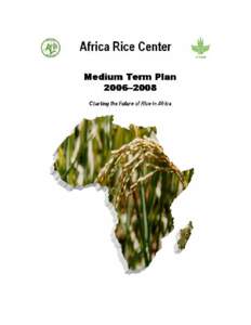 Medium Term Plan 2006–2008 Charting the Future of Rice in Africa  June 2005