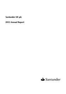 Santander UK plc 2012 Annual Report