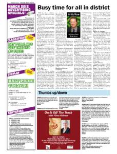 2  Waitomo News – Thursday, March 8, 2012 MARCH 2012 ADVERTISING