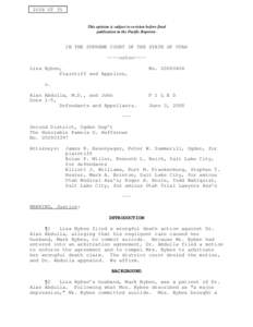 2008 UT 35  This opinion is subject to revision before final publication in the Pacific Reporter.  IN THE SUPREME COURT OF THE STATE OF UTAH