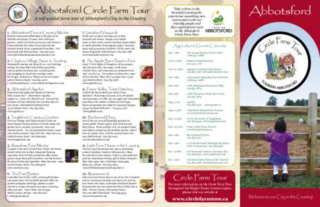 Abbotsford Circle Farm Tour brochure map 2006