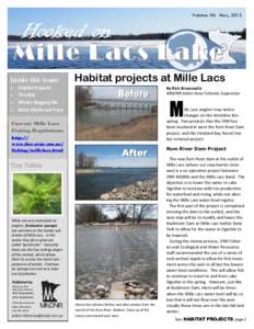 Volume: #6 May, 2015  Hooked on Mille Lacs Lake Inside this issue: