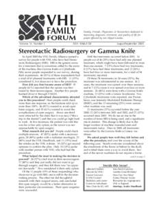 Radiobiology / Tumor suppressor genes / Von Hippel–Lindau tumor suppressor / Von Hippel–Lindau disease / Hemangioblastoma / Pheochromocytoma / Brain tumor / Radiation therapy / Adrenal tumor / Medicine / Adrenal gland disorders / Radiation oncology