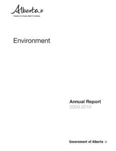 Environmental protection / Rob Renner / Ministry of Environment / Executive Council of Alberta / Department of the Environment / Environmental resources management / Elaine McCoy / Environmental impact assessment / Environment / Earth / Environmental economics
