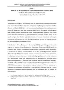 African Union / Politics of Africa / Southern African Development Community / Southern African Development Coordination Conference / SADC Tribunal / Supranational union / Mike Campbell (Pvt) Ltd and Others v Republic of Zimbabwe / African Economic Community / Africa / Southern Africa / United Nations General Assembly observers