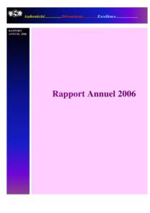 Rapport Annuel 2006 VERSION FRANCAISE DEFINITIFvers