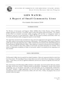 Microsoft Word - Lien Watch Nov-Dec 2008-FinalFinal.doc