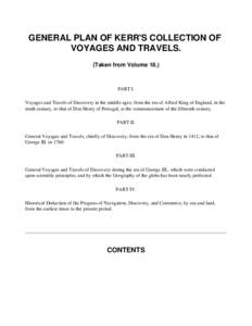 Voyages and Travels Vol I