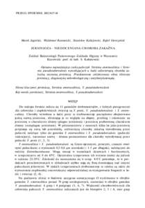 PRZEGL EPIDEMIOL 2002;56:[removed]Marek Jagielski, Waldemar Rastawicki, Stanisław Kałużewski, Rafał Gierczyński