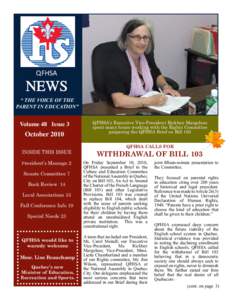    QFHSA  NEWS “ THE VOICE OF THE