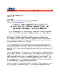 FOR IMMEDIATE RELEASE March 5, 2013 CONTACT: Erika Soto Lamb,  orAlex Katz,  or