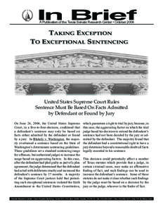 Juries / Apprendi v. New Jersey / Blakely v. Washington / Ring v. Arizona / United States Federal Sentencing Guidelines / Plea bargain / United States v. Booker / Oregon v. Ice / Law / Case law / United States criminal procedure