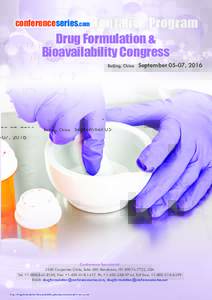 Tentative Program Drug Formulation & Bioavailability Congress conferenceseries.com