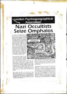 Nazi Occultists Seize Om haios The election of Derek. Beackon as a Councillor on the Isle of dogs caused shocked ourrage across lhe Establishment. Beackon is a dedicated Nazi occultist. He graduatcd