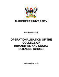 MAKERERE UNIVERSITY  PROPOSAL FOR