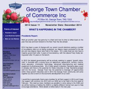 George Town Chamber Newsletter December 14 first draft