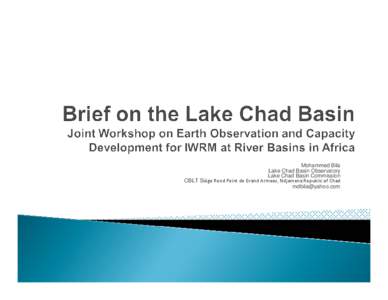 Mohammed Bila Lake Chad Basin Observatory Lake Chad Basin Commission