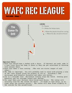 WAFC REC LEAGUE Fall[removed]Week 1