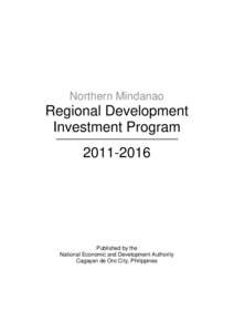 Northern Mindanao  Regional Development Investment Program