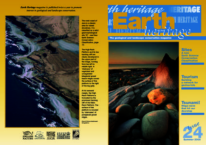 Earth Heritage magazine is published twice a year to promote interest in geological and landscape conservation. The west coast of Jura is a classic area for raised