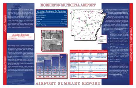 Morrilton Municipal (BDQ) is a city owned general aviation airport in central Arkansas. Located 2 miles southeast of the city center, the airport occupies 100 acres. The airport is served by one runway, Runway 9-27, meas