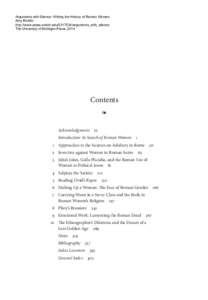 2RPP Pages Arguments with Silence: Writing the History of Roman Women Amy Richlin http://www.press.umich.eduarguments_with_silence The University of Michigan Press, 2014