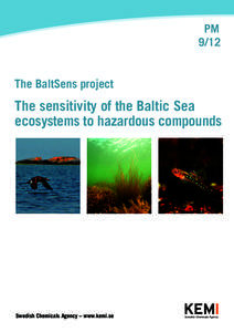 PM 9/12 The BaltSens project  The sensitivity of the Baltic Sea