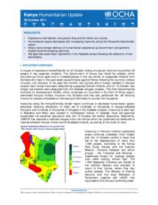 Kenya Humanitarian Update 26 October[removed]FINAL