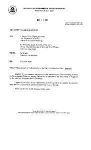 Memorandum of Understanding (May[removed]for the Tar Creek Superfund Site in Ottawa County, Oklahoma